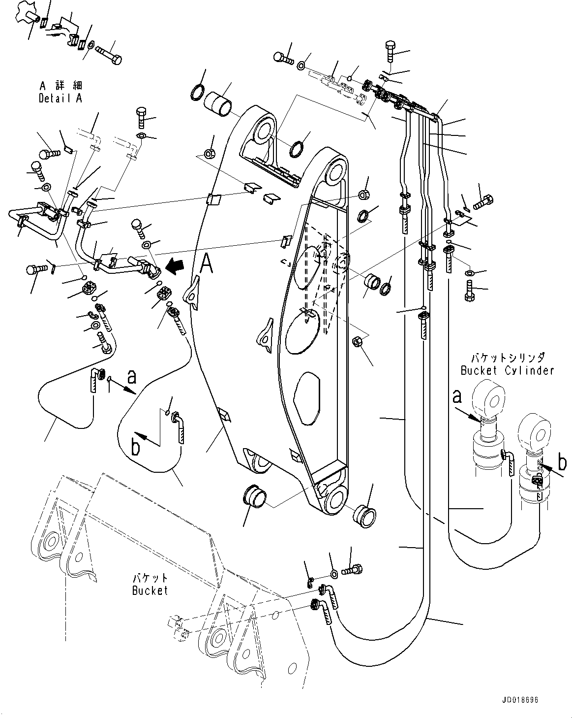 Hose, Flange Type(Loading Shovel, Boom and Arm,Clamp) (07084-02030) KOMATSU