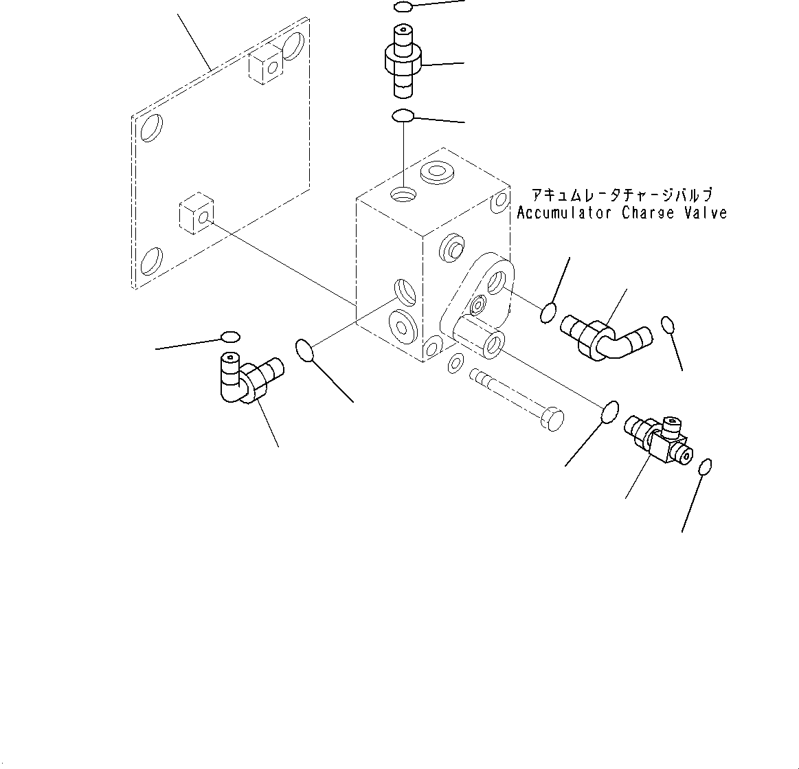 Bracket(Accumulator,Accumulator Mounting,With Auto-greasing System) (56B-43-17990) KOMATSU