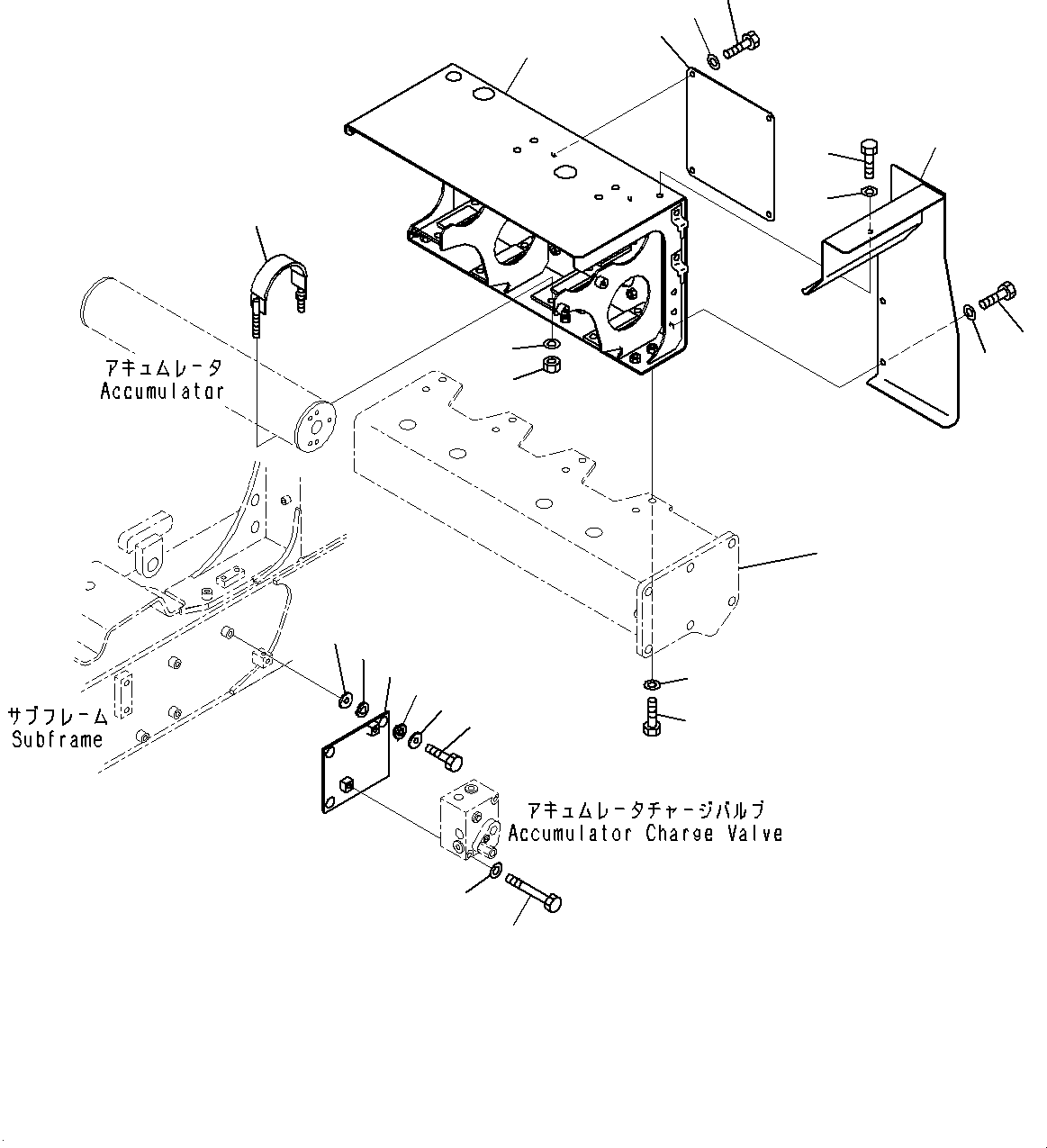 Bracket(Upper Fender Mounting,Fender) (56B-54-25191) KOMATSU
