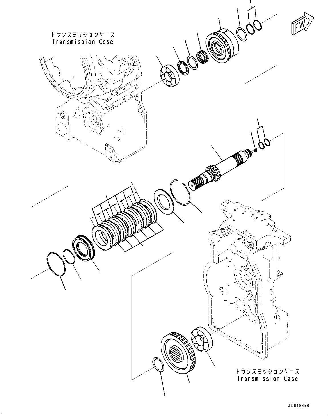 Shaft, Output 23B-15-72241 KOMATSU