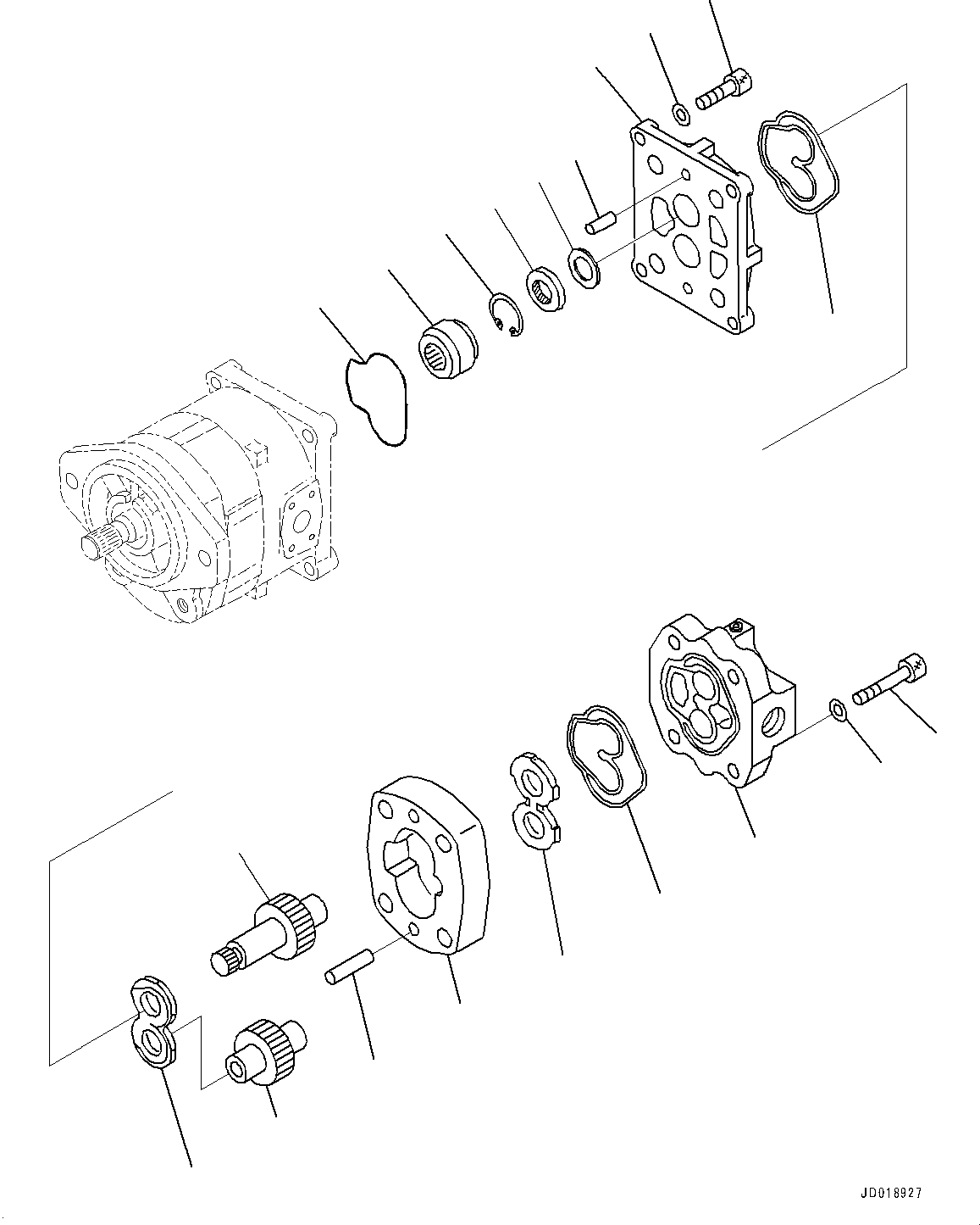 Корпус редуктора 705-40-22011 KOMATSU