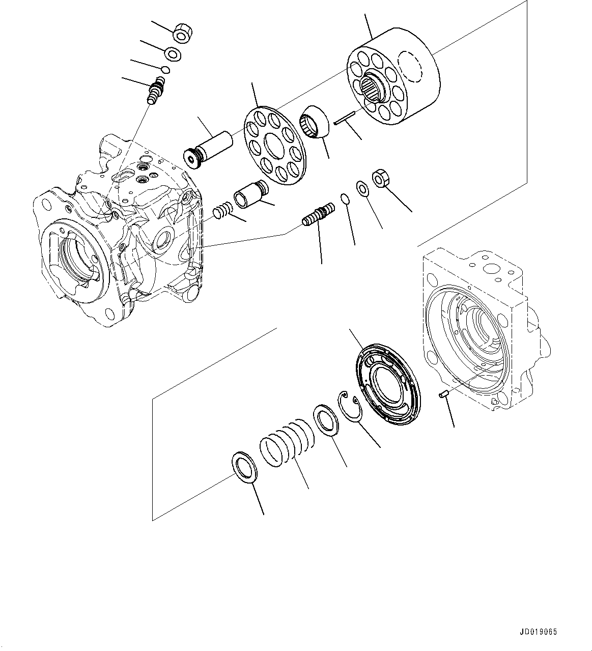 Насос (подузел) (708-1W-01153) KOMATSU