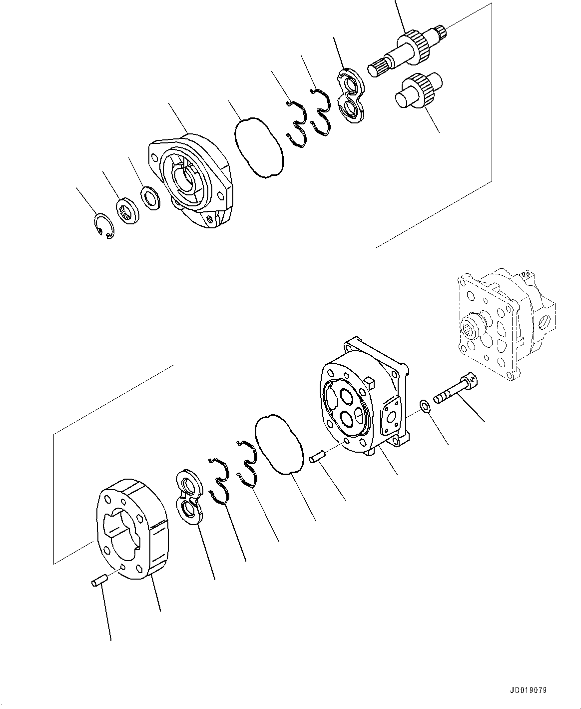 Шестерня ведущая 705-29-36660 KOMATSU