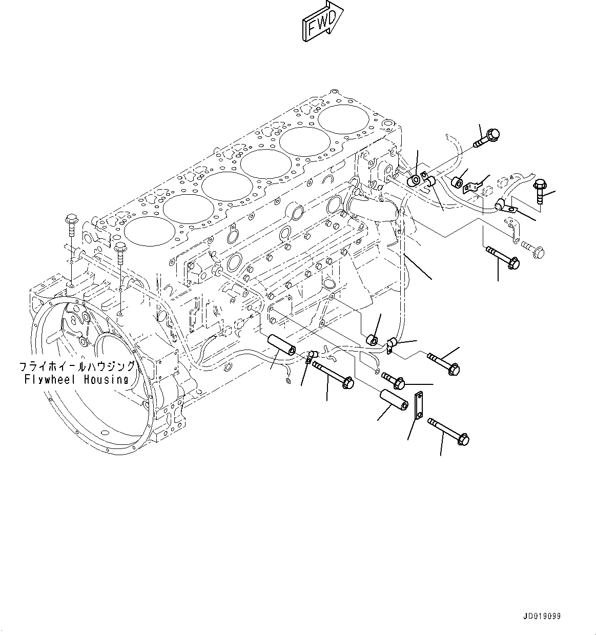 Wiring Harness(Wiring Harness) (6155-81-9280) KOMATSU
