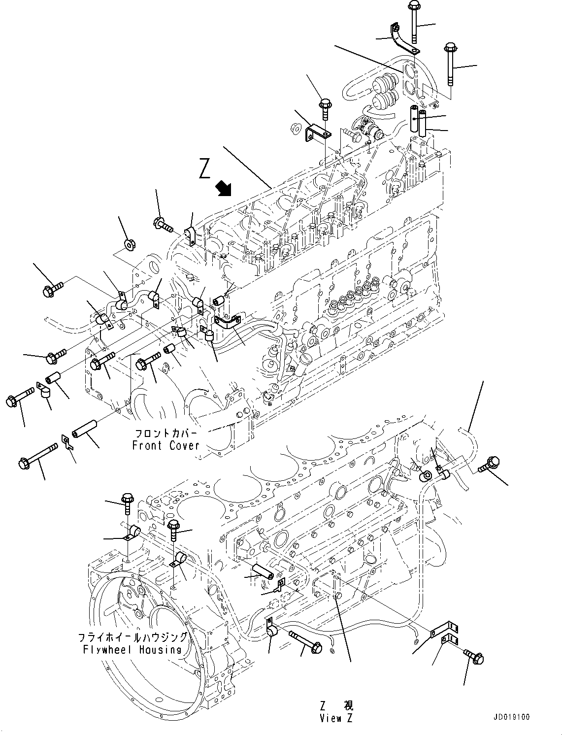 Bolt(Wiring Harness) (01436-01010) KOMATSU