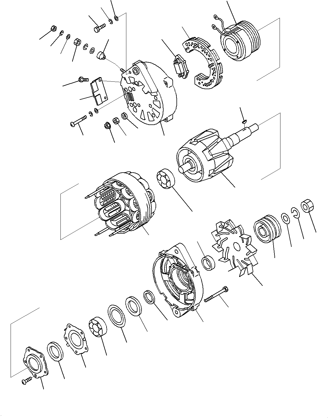 Alternator, 90Amp. 600-825-9721 KOMATSU