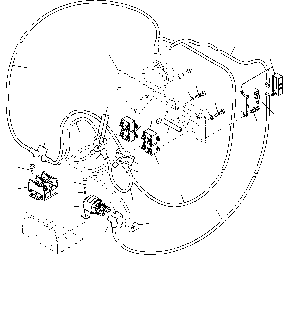 Bracket(Battery and Battery Case Group,Relay) (56B-06-24330) KOMATSU