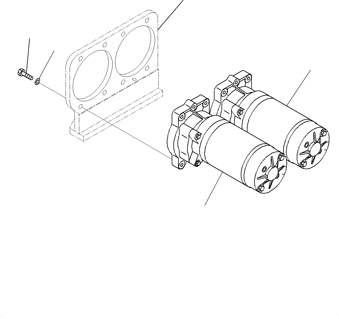 Bracket(Battery and Battery Case Group,Emergency Steering Piping) (56B-61-11232) KOMATSU