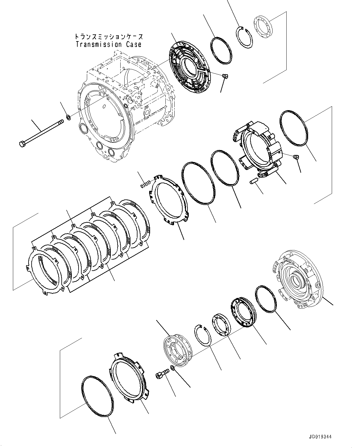 Carrier(Power Train,Transmission Carrier) (154-15-62350) KOMATSU