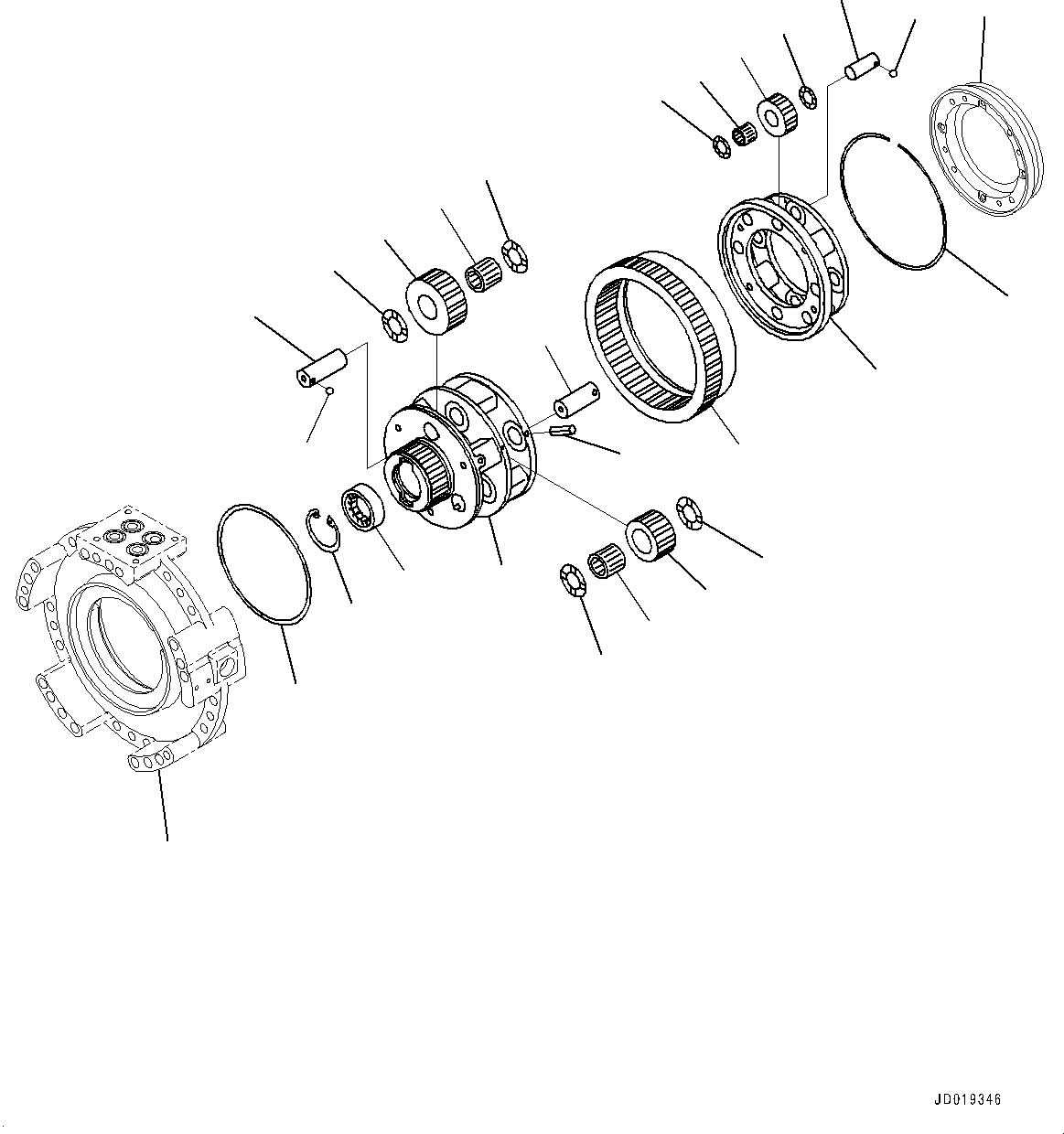 Housing(Power Train,3rd and Forward Housing) (154-15-61162) KOMATSU