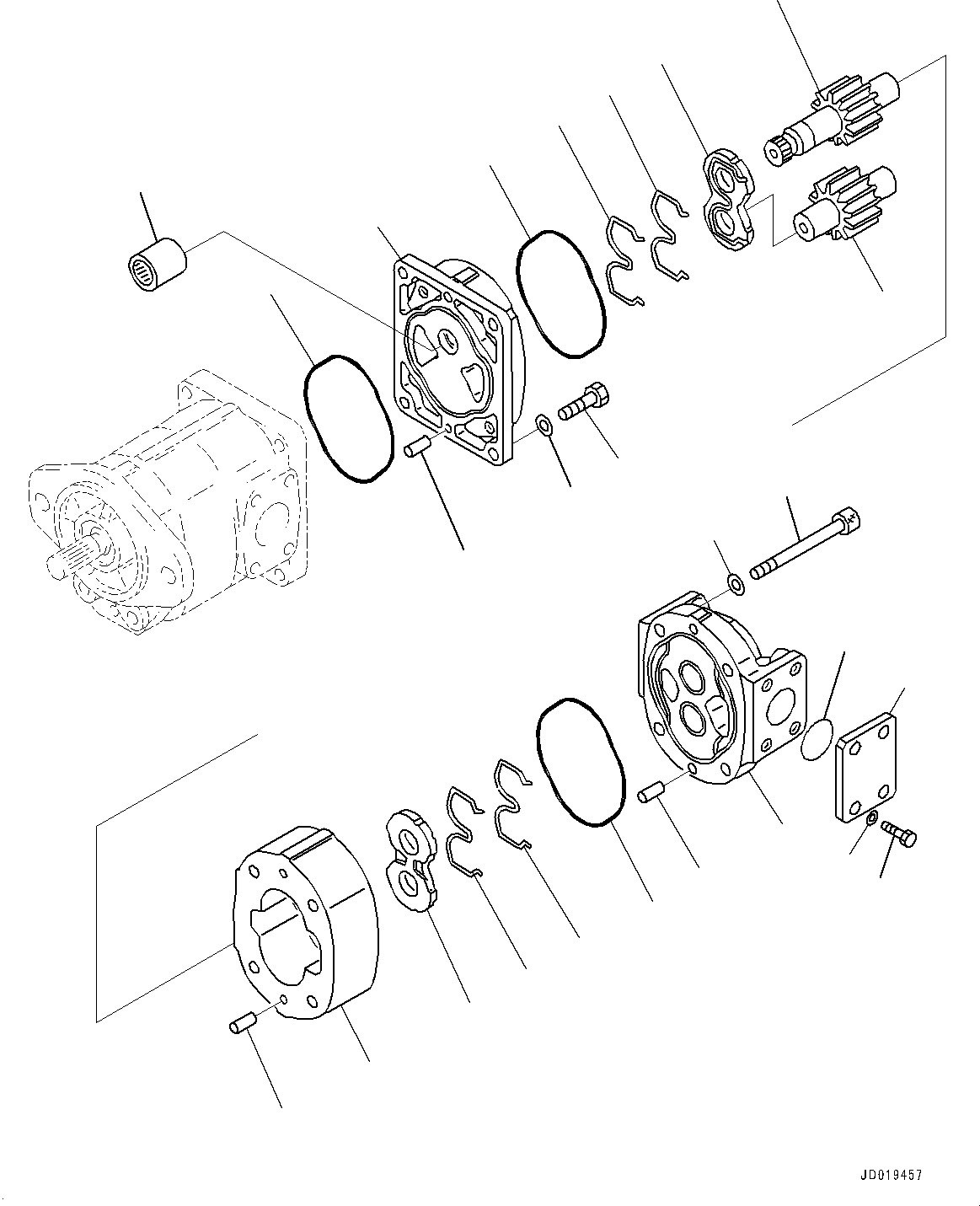 Шестерня ведущая (705-17-34451) KOMATSU