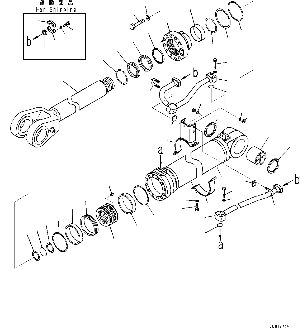 Группа цилиндра 707-01-XR660 KOMATSU