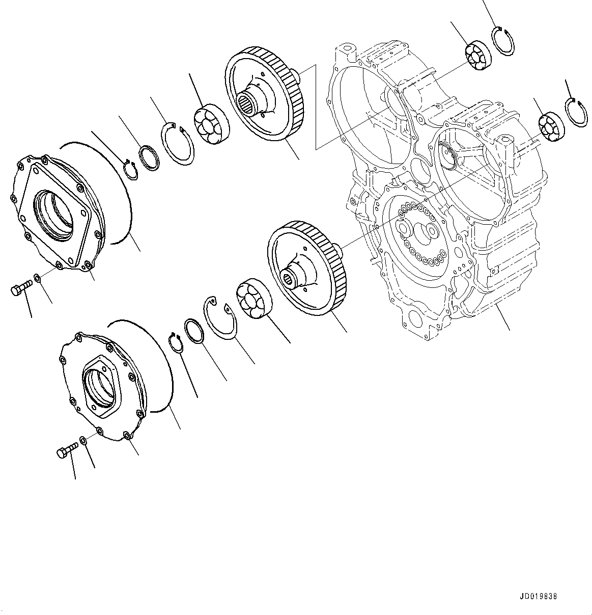 Case(Torque Converter and Transmission,Torque Converter Case) (425-13-43111) KOMATSU