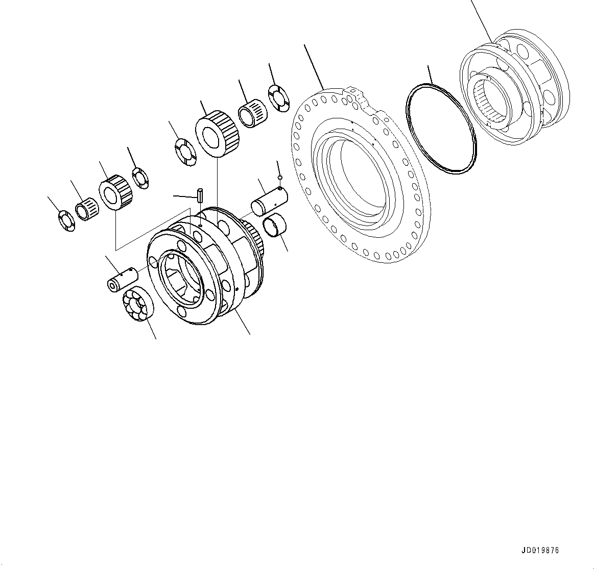 Carrier(Torque Converter and Transmission,Forward Carrier) (425-15-32341) KOMATSU