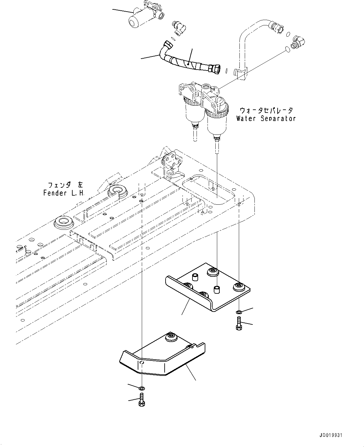 Case(Fuel Tank,Landfill Specification) (07058-00001) KOMATSU