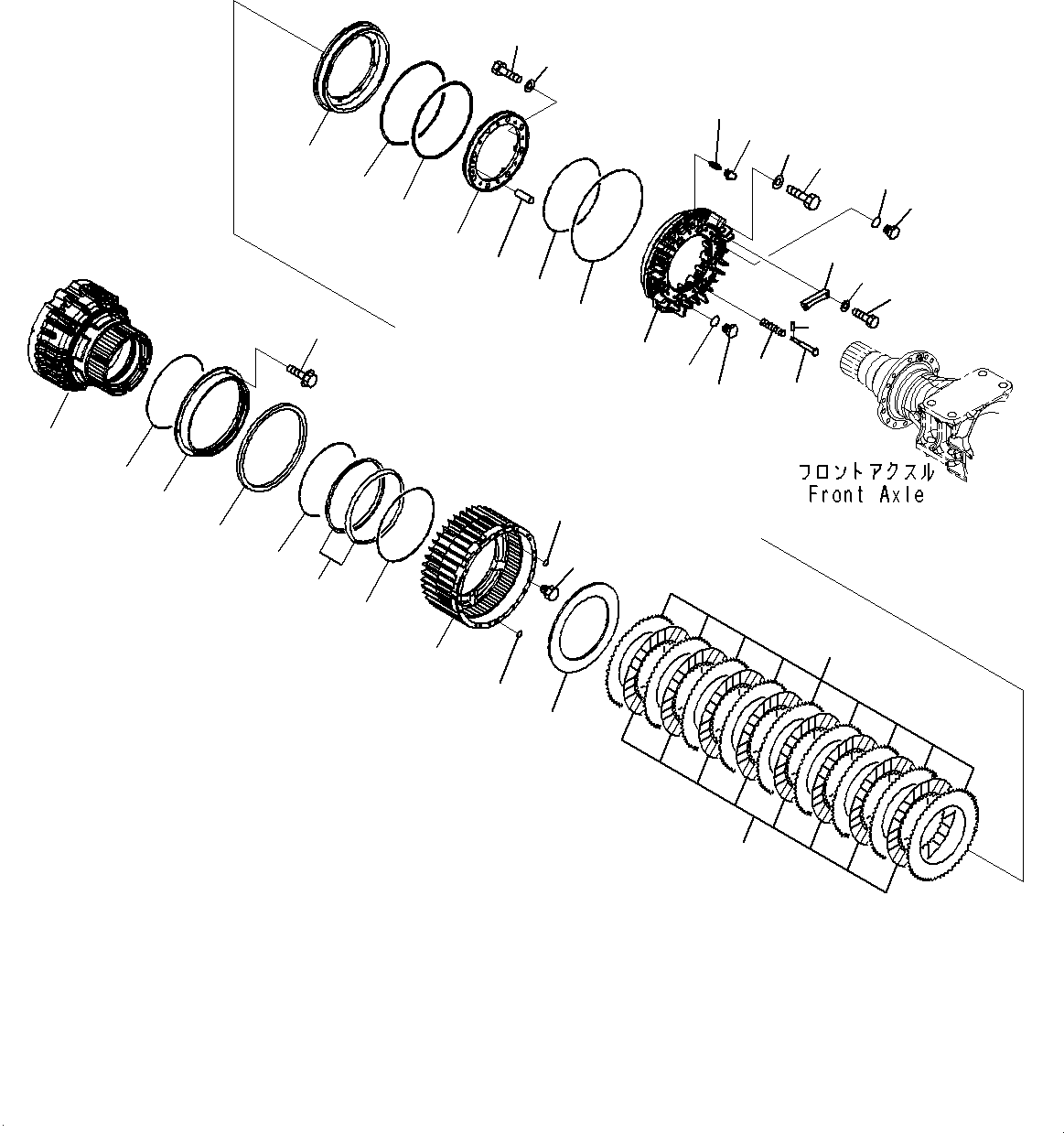 Бортовой редуктор в сборе 425-22-45001 KOMATSU