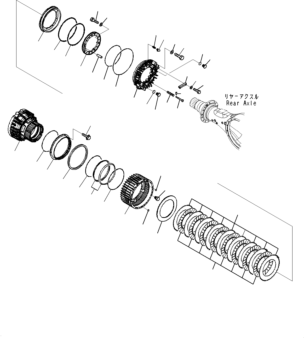 Мост в сборе 425-23-40001 KOMATSU