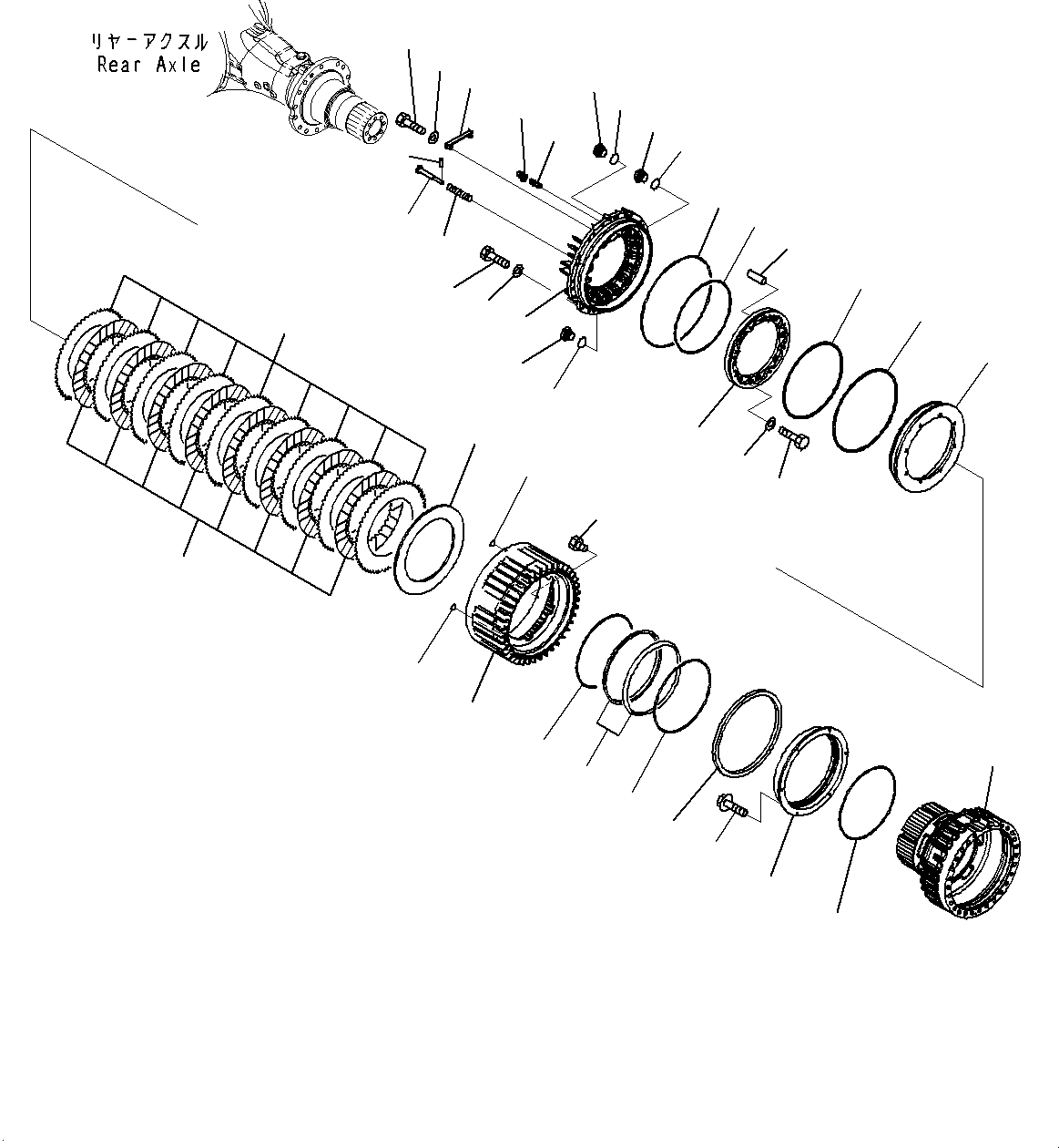 Бортовой редуктор в сборе 425-23-45001 KOMATSU