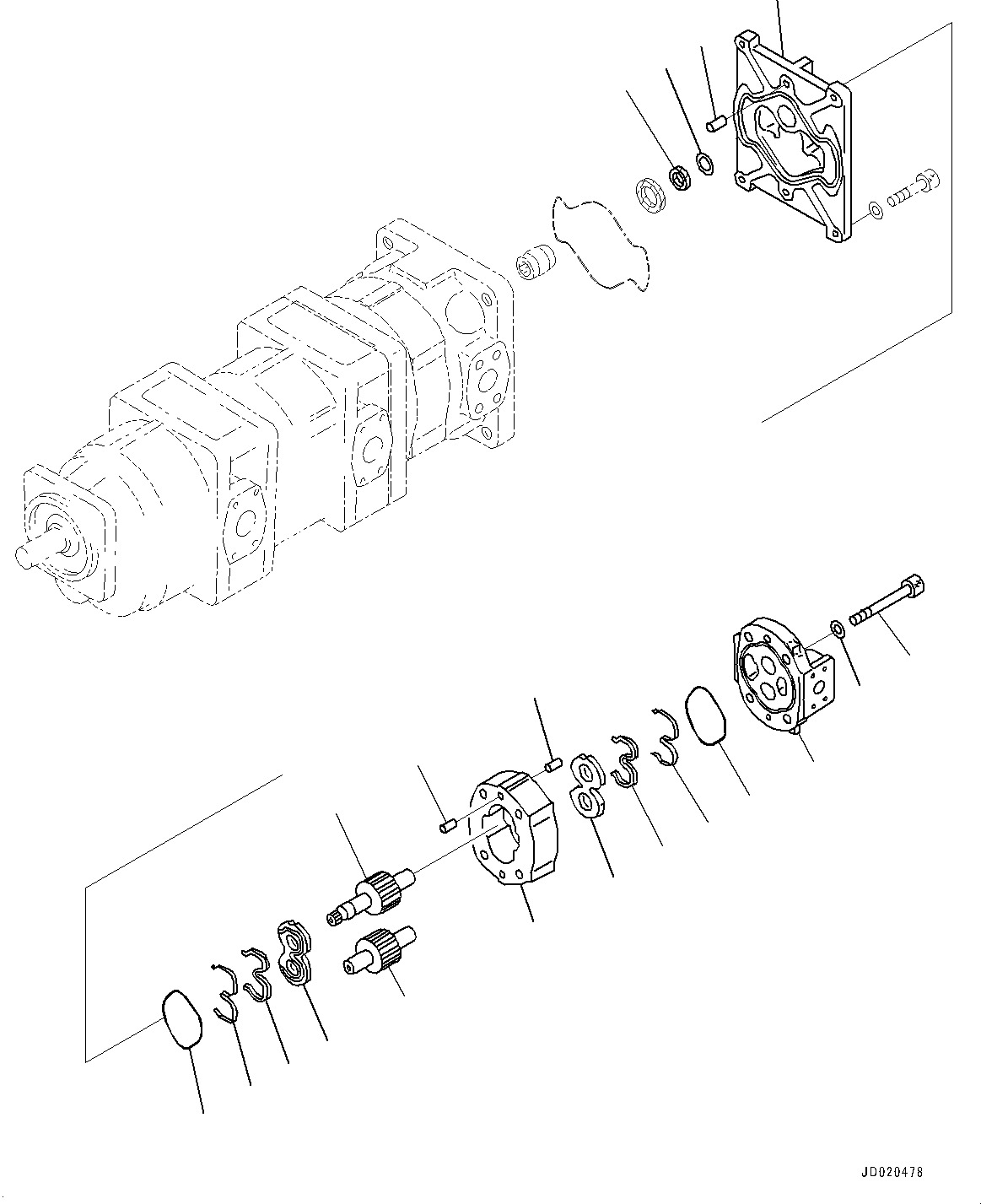 Корпус редуктора 705-18-23010 KOMATSU