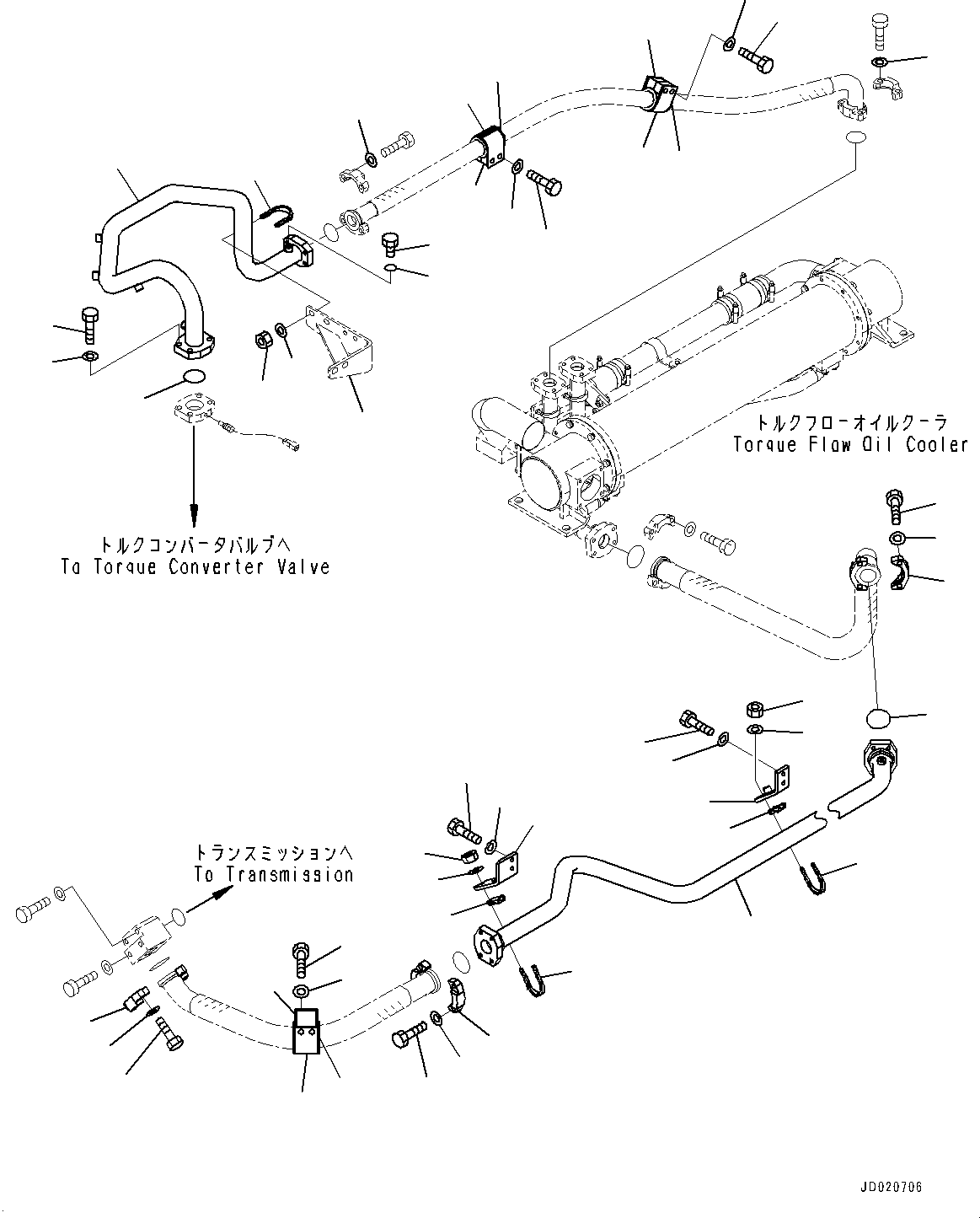 Bracket(Hydraulic Piping,PPC Valve Piping,With Brake Oil Cooling System) (427-S05-4730) KOMATSU