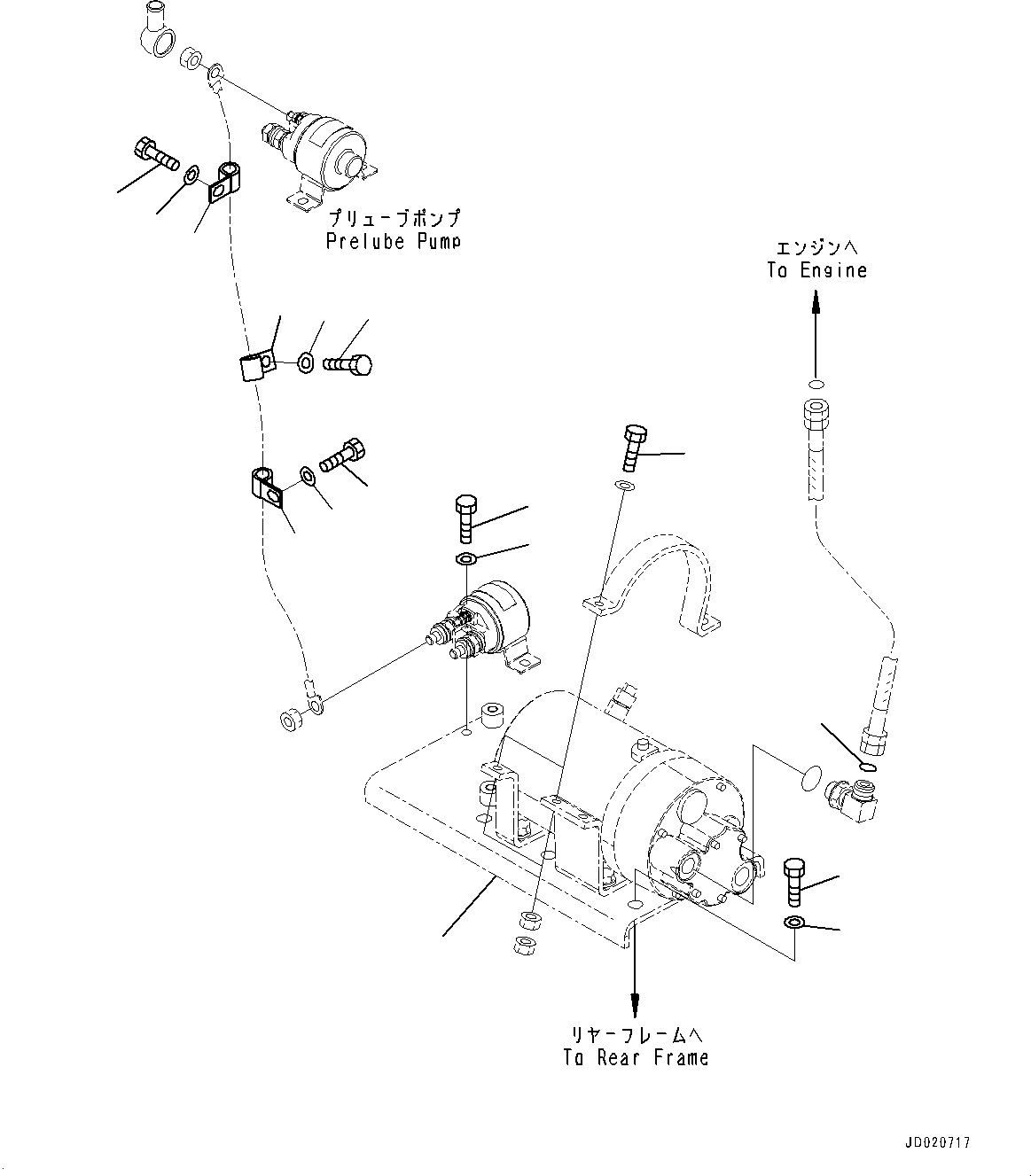 Bracket(Engine Related Parts,Pump) (427-01-21531) KOMATSU