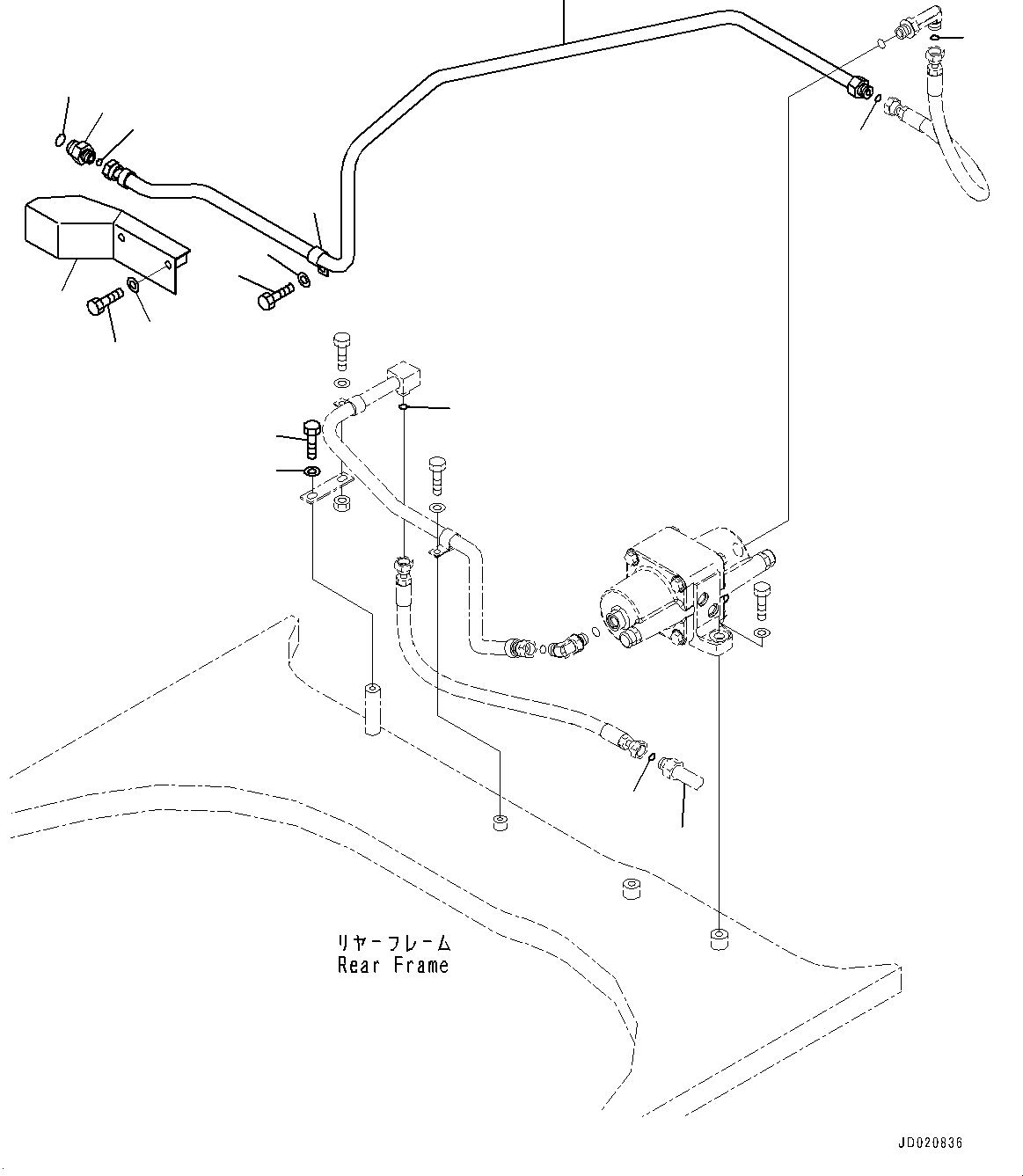 Tube(Rear Axle,Brake Piping) (427-43-28610) KOMATSU