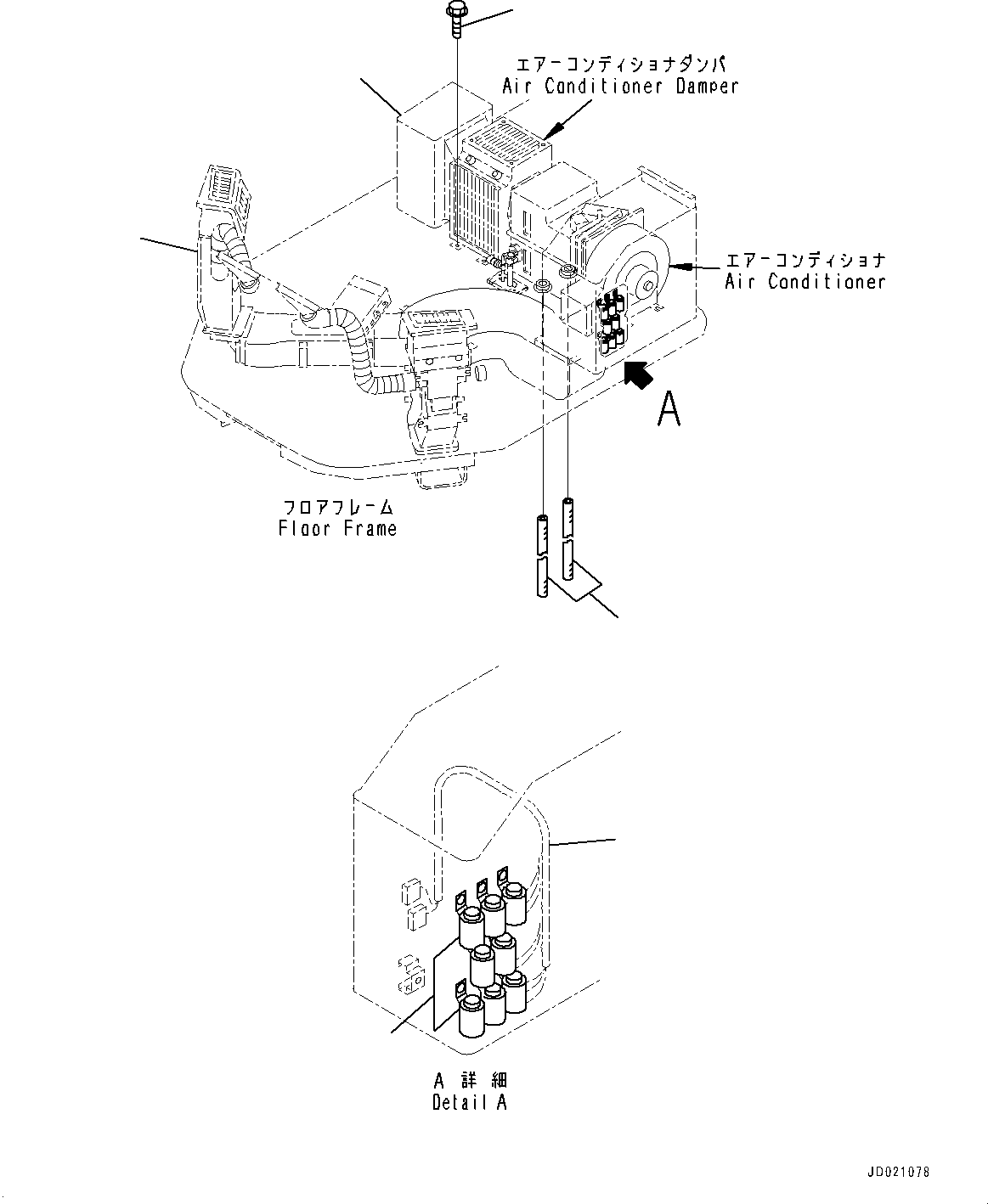 Sheet,R.H.(Cab,Air Conditioner Duct) (421-07-23890) KOMATSU