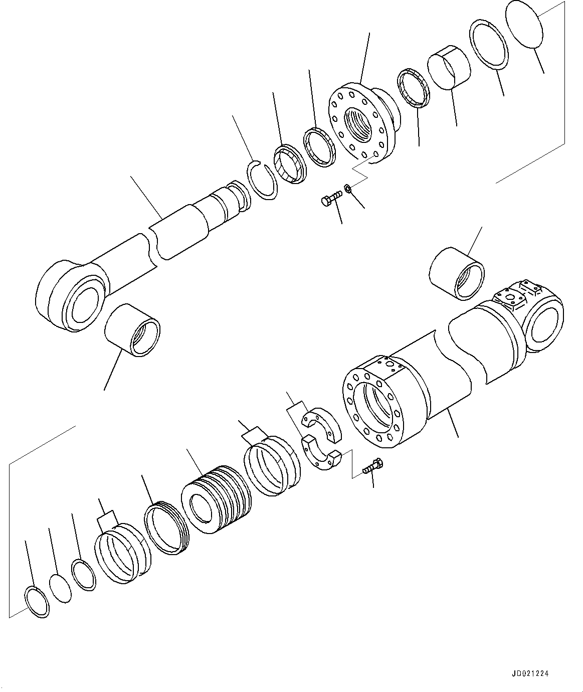 CYLINDER ASS'Y,LIFT 707-01-02091 KOMATSU