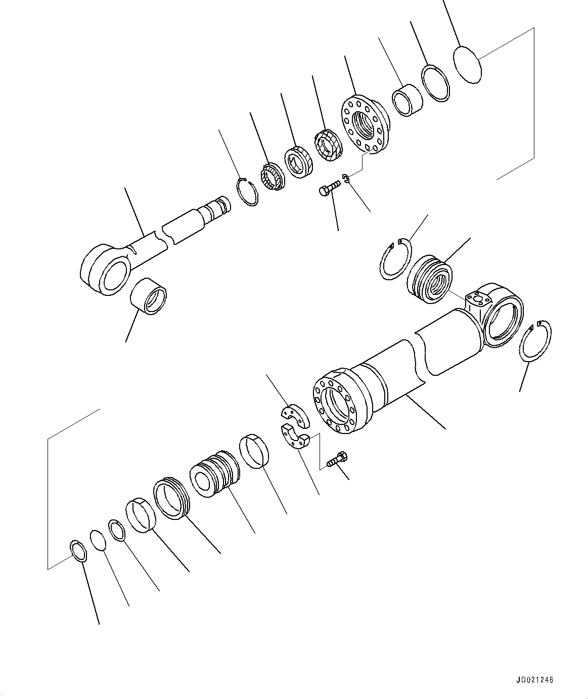 CYLINDER,L.H. 707-13-16111 KOMATSU
