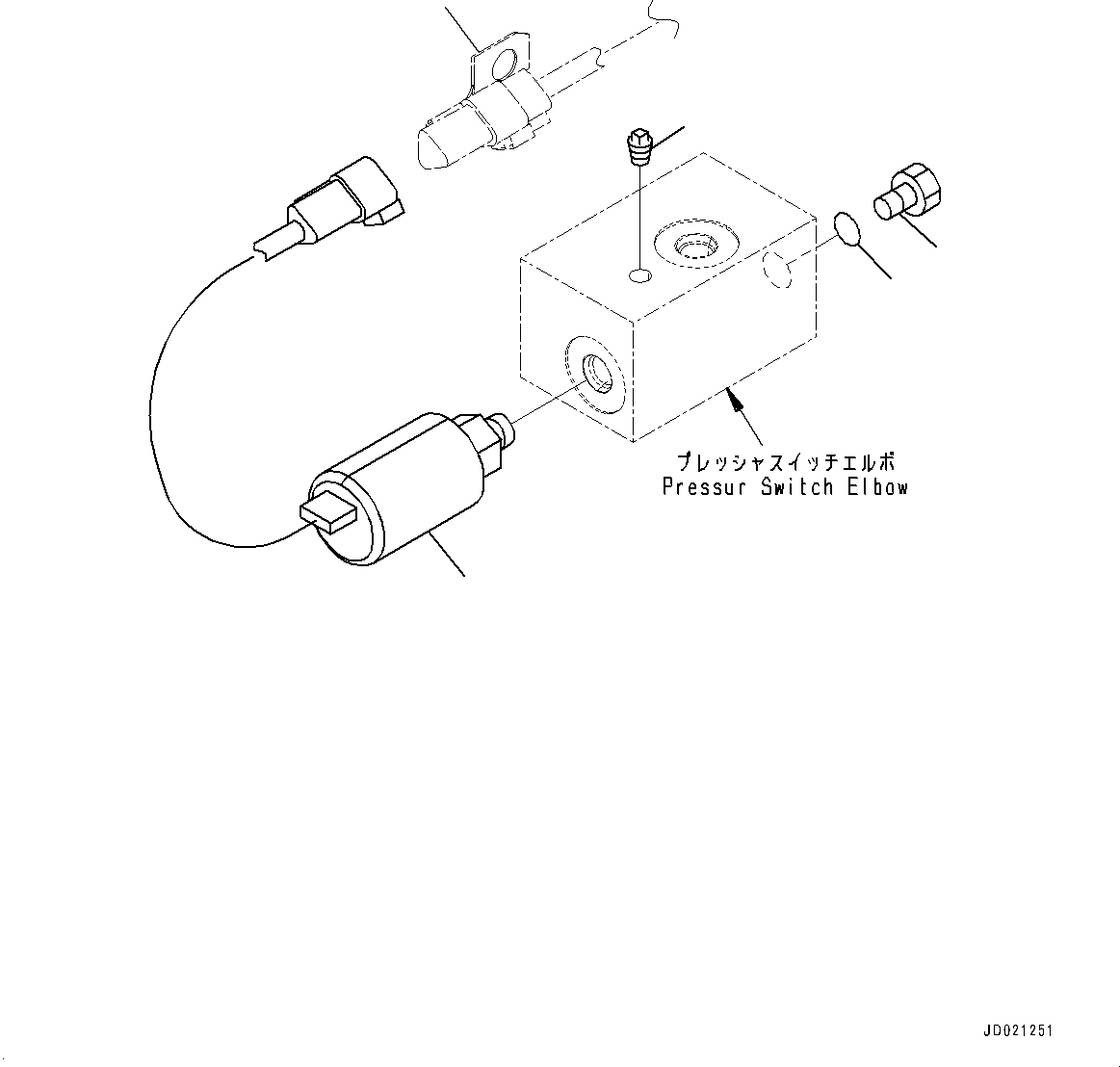 Clip(Front Wiring Harness,Wiring Harness) (08193-20010) KOMATSU