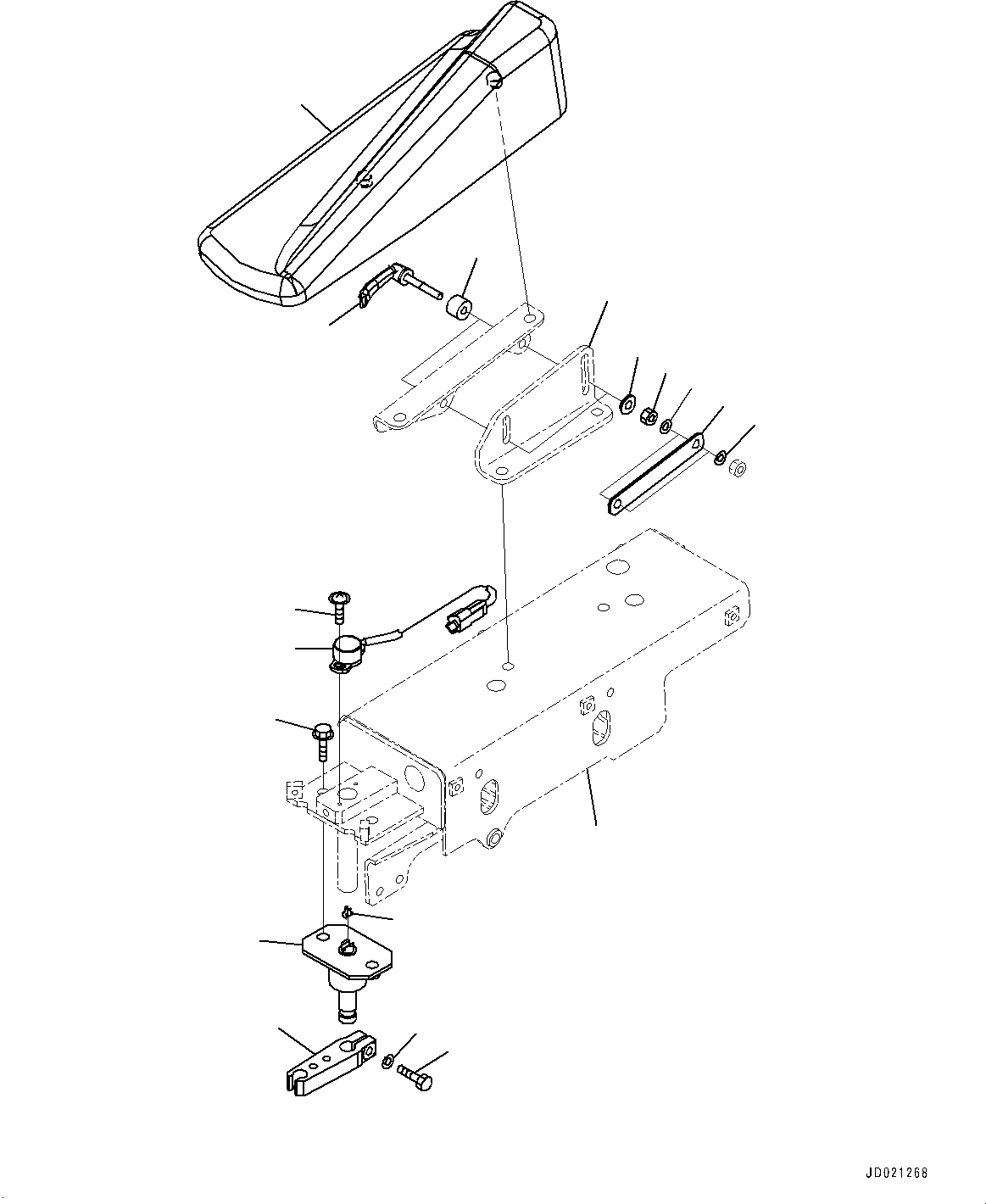 Bracket(Floor,Steering Control) (425-S33-3450) KOMATSU
