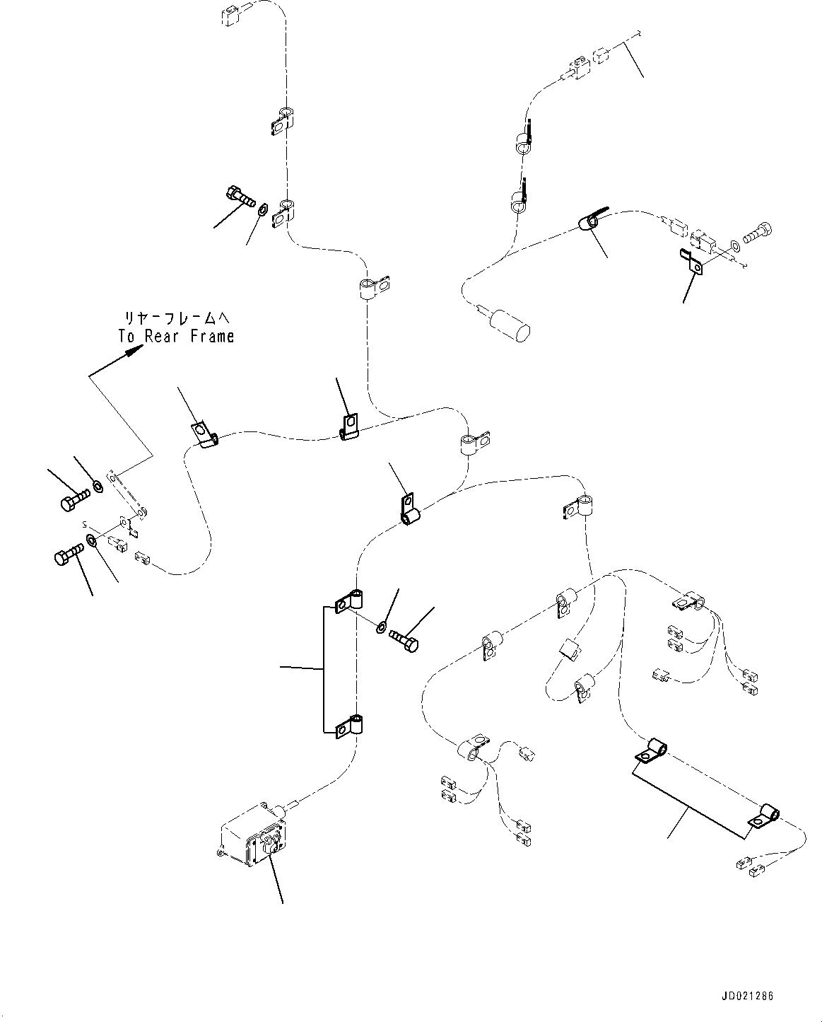 Wiring Harness(Rear Wiring Harness,Wiring Harness,For Extra Bad Fuel and Poor Fuel Specification, Water+Dust, Additional Filter) (427-06-25922) KOMATSU