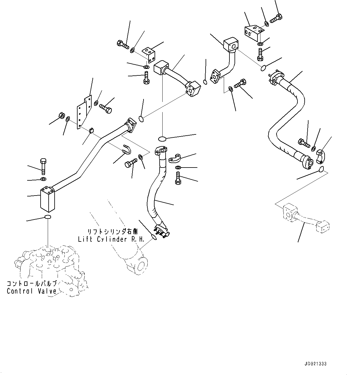 Tube(Hydraulic Piping,Lift Cylinder Bottom Piping) (427-62-14633) KOMATSU