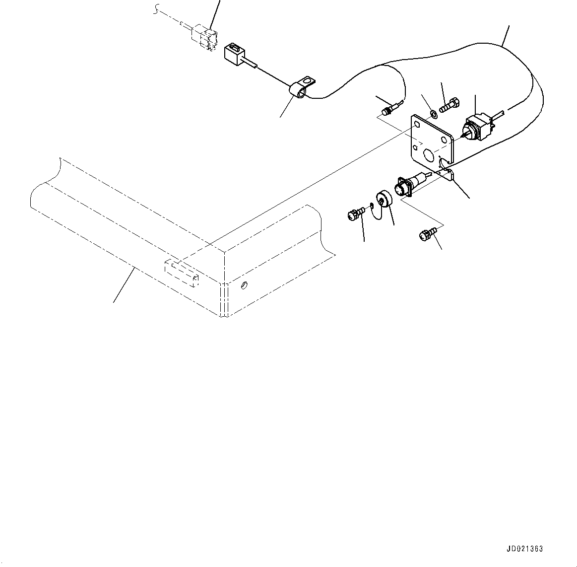 Wiring Harness(Rear Wiring Harness,Rear) (427-06-25422) KOMATSU
