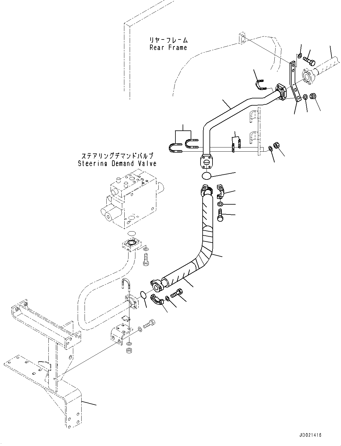Hose(Hydraulic Piping,Cooling Piping) (427-62-24260) KOMATSU