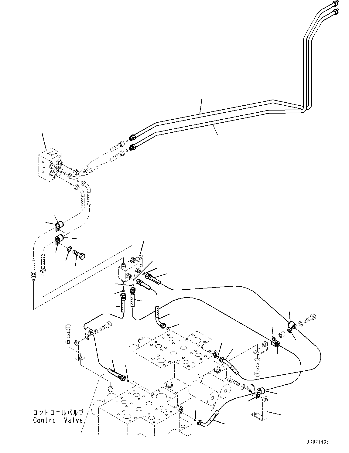 Plate(Loader Control Valve,Hydraulic Oil Piping) (423-16-21130) KOMATSU
