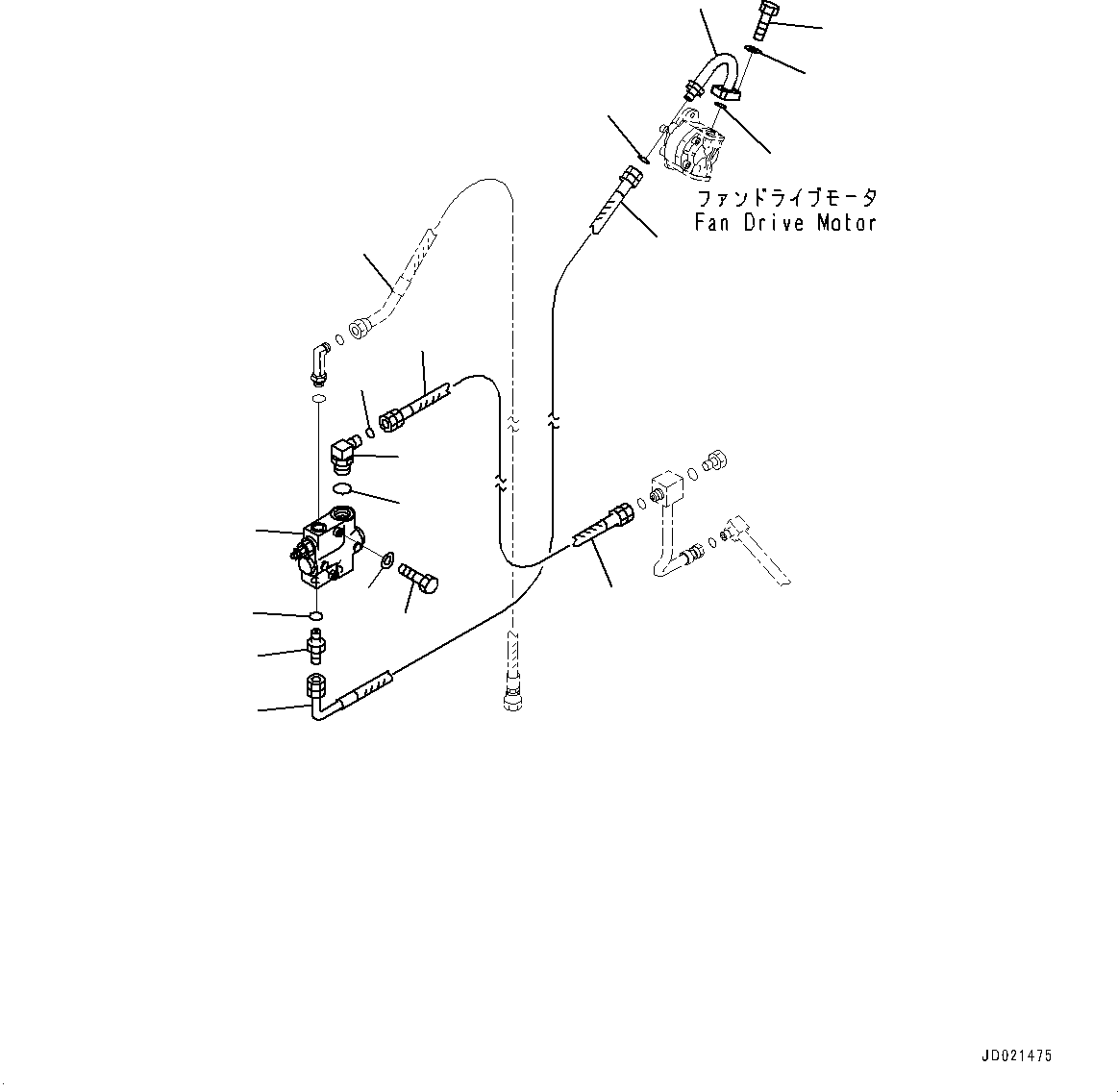 Hose(Hydraulic Piping,Drain Piping,With Mining Specification) (427-S05-6170) KOMATSU
