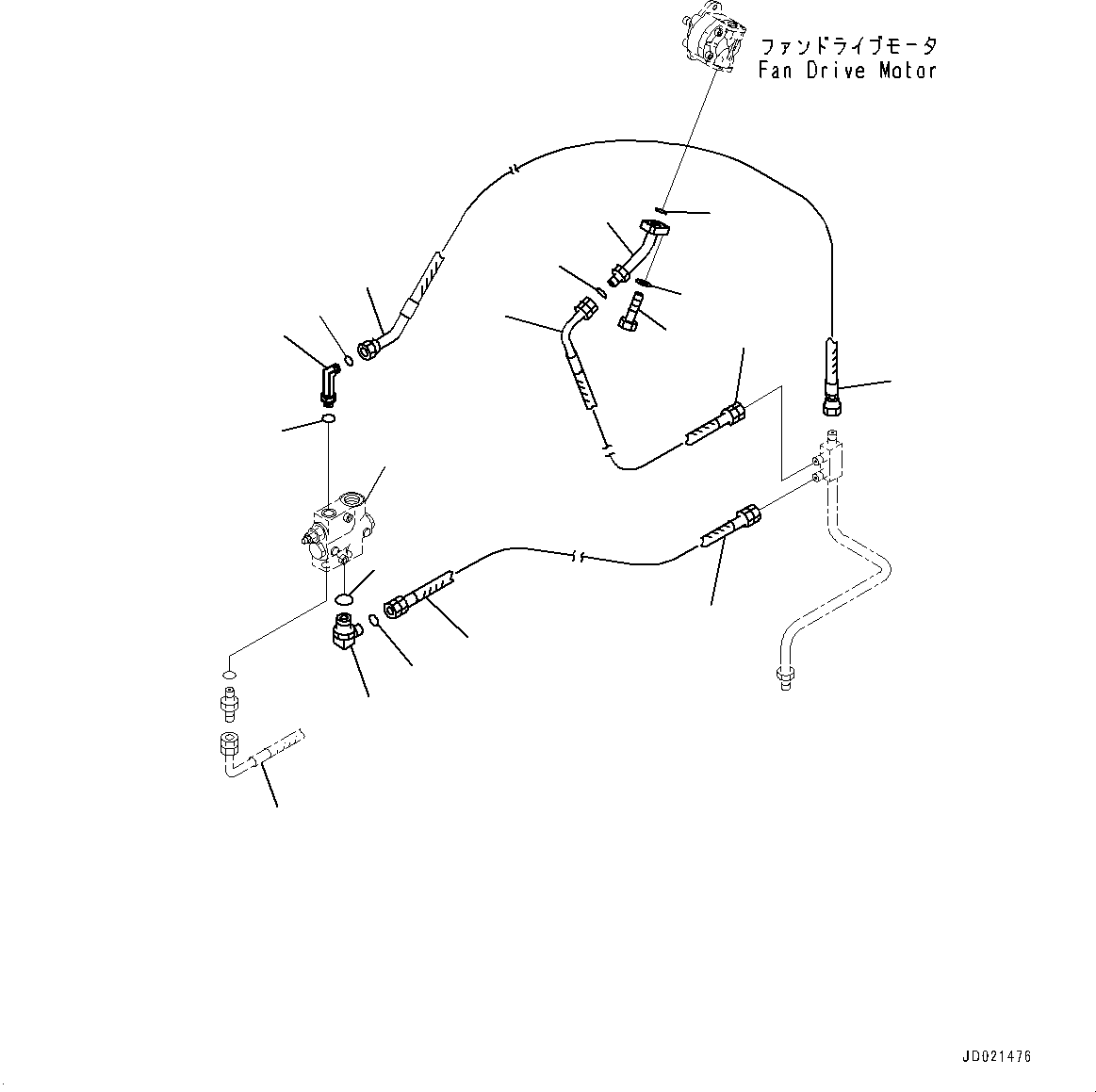 Valve Assembly, Priority(Hydraulic Piping,Suction Piping) (41L-60-21131) KOMATSU