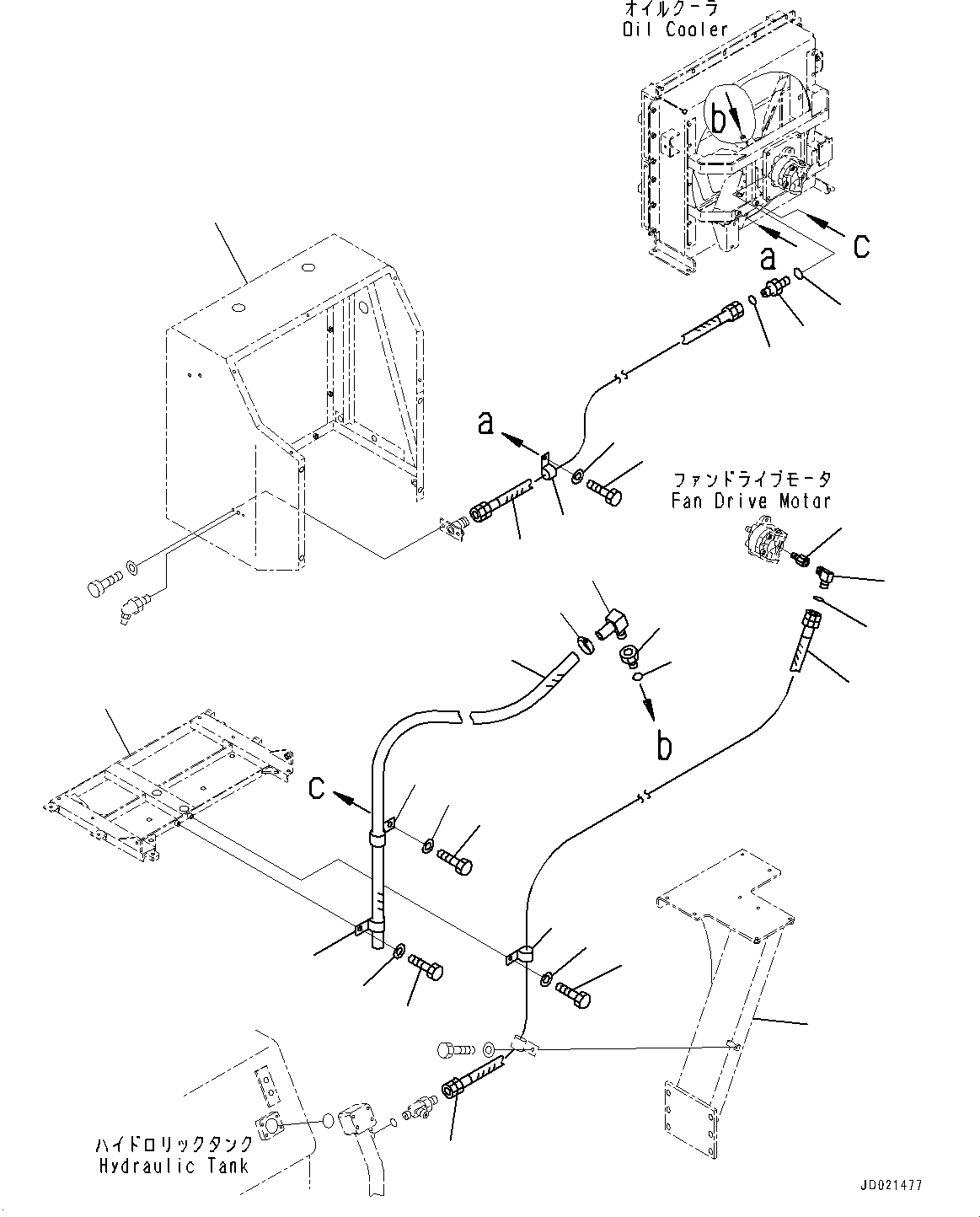 Bracket(Hydraulic Piping,Mounting) (427-54-31280) KOMATSU