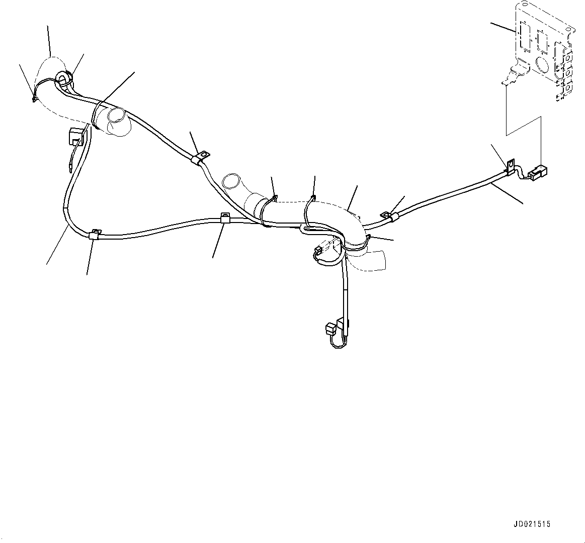 Bracket(Floor,Wiring Harness) (427-06-26890) KOMATSU