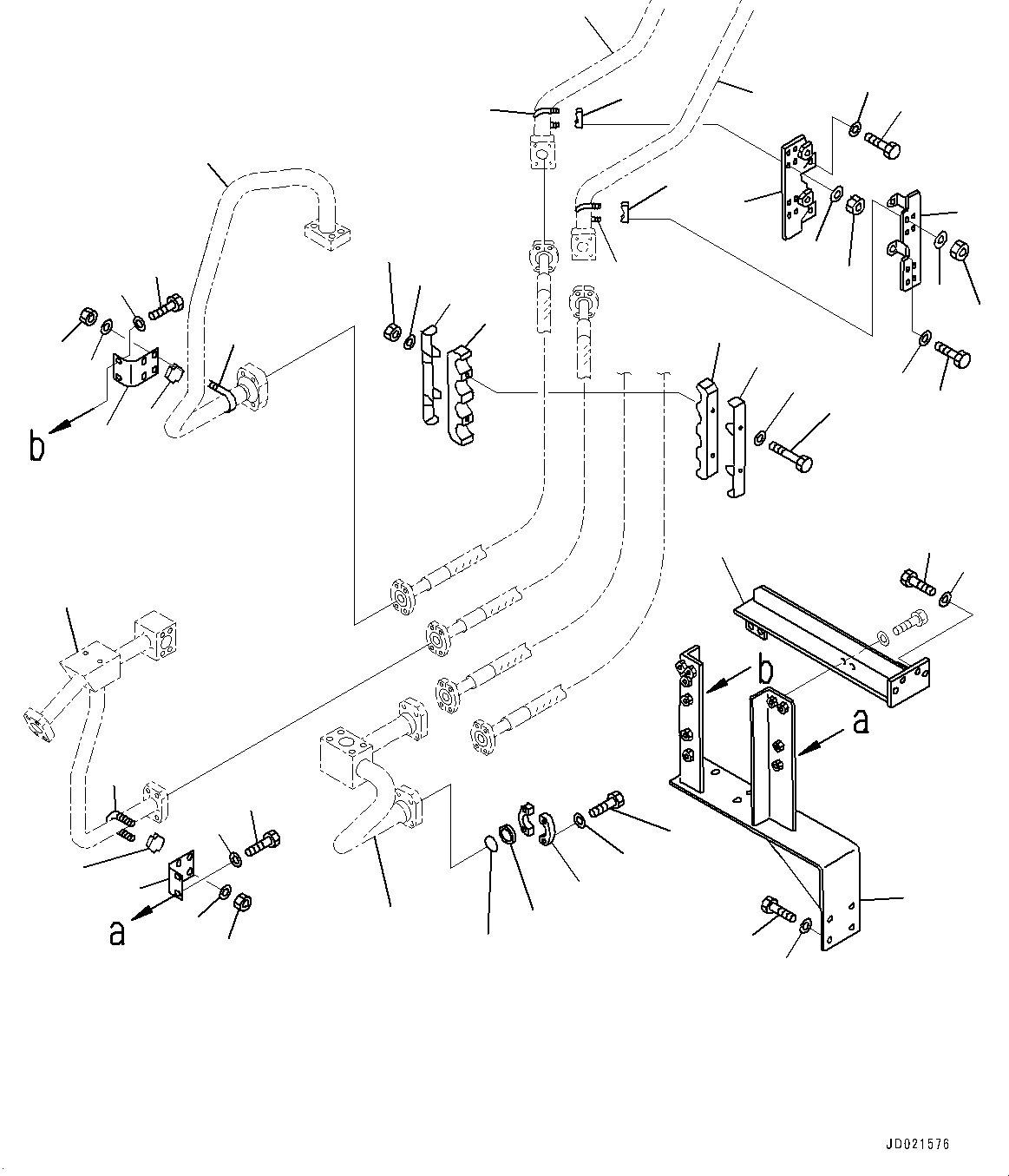 Tube(Hydraulic Piping,Steering Pump Piping) (427-S33-2140) KOMATSU
