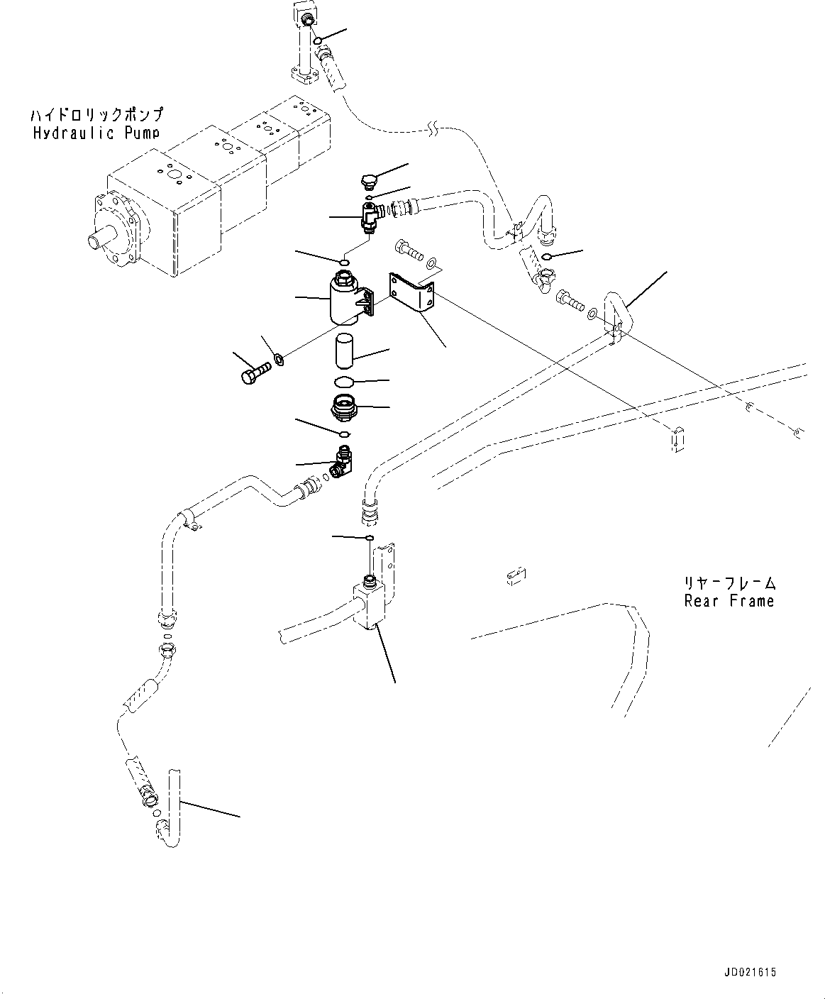 Tube(Brake Piping,Rear Brake Piping,With Brake Oil Cooling System,Inline Filter) (427-43-28680) KOMATSU
