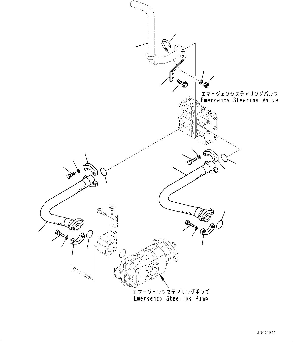 Tube(Emergency Steering Piping,Steering Valve Related Parts) (427-Z89-4212) KOMATSU