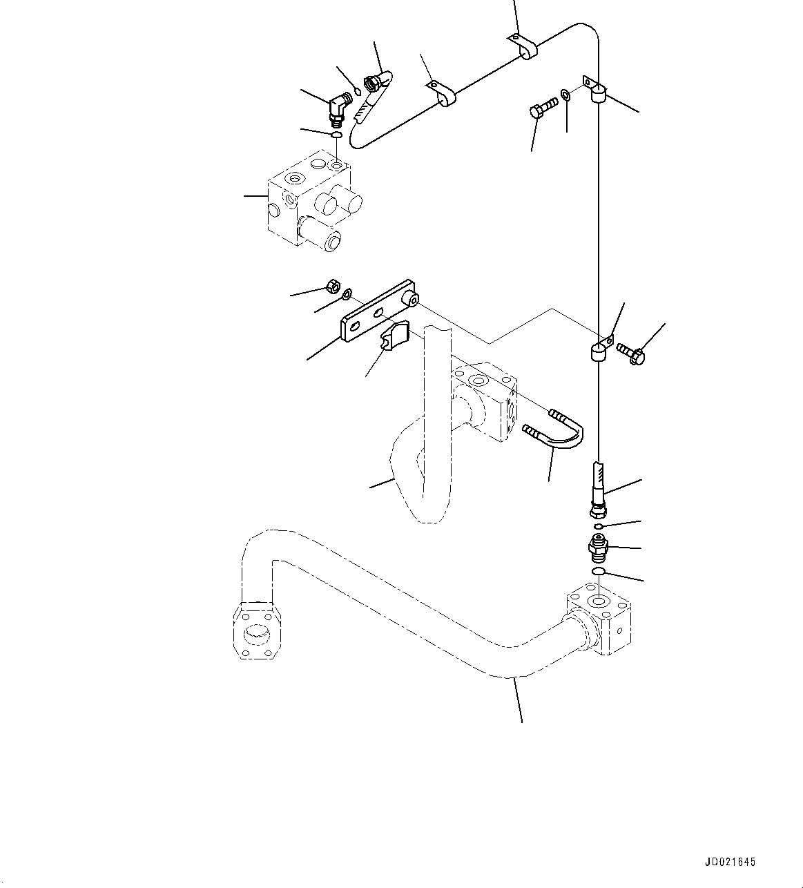 Tube(Emergency Steering Piping,Piping) (427-872-5110) KOMATSU