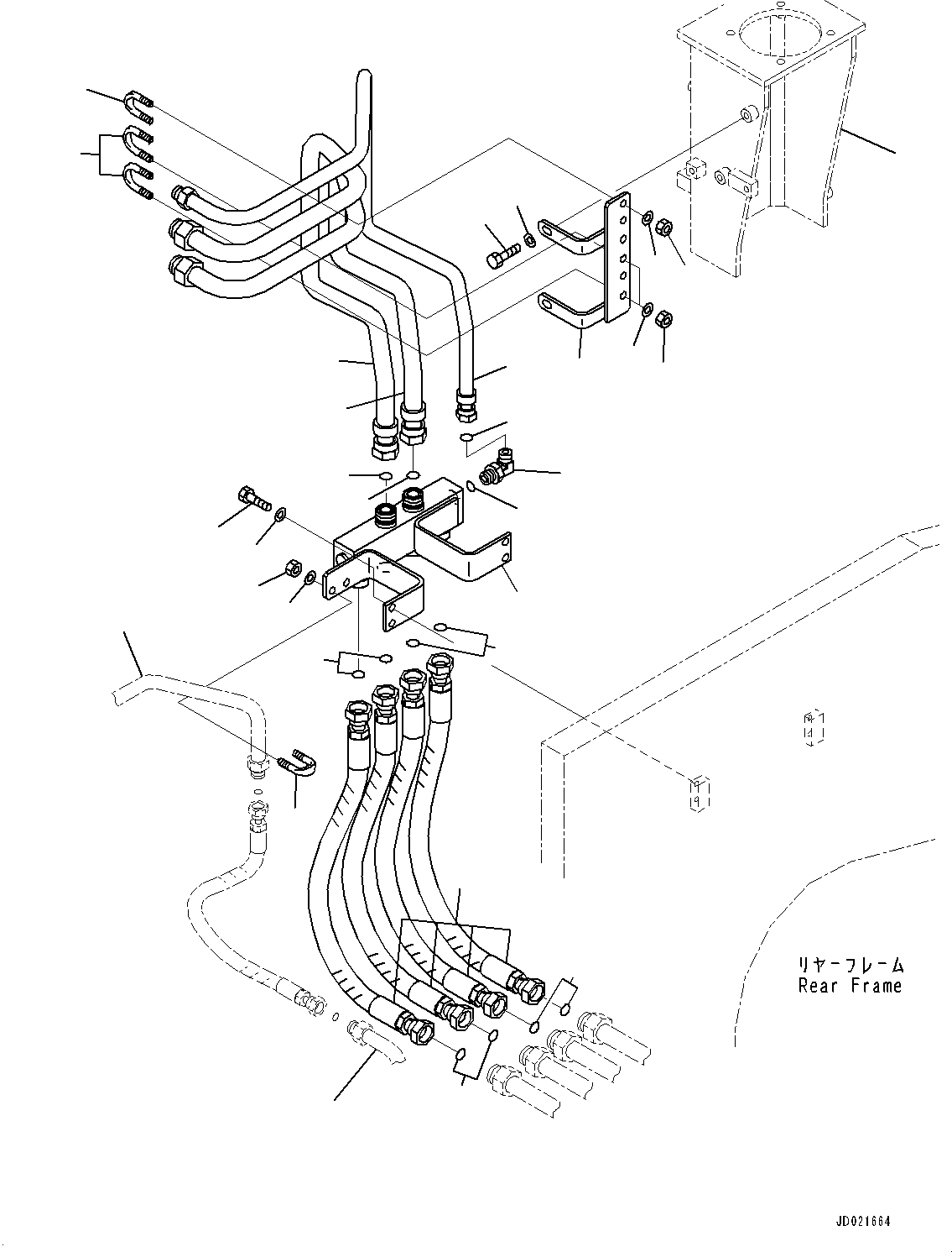 Tube(Brake Control,Related Parts) (427-43-21790) KOMATSU
