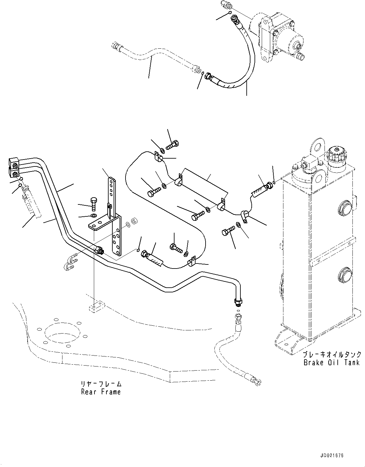 Tube(Front Axle,Brake Piping) (427-43-28520) KOMATSU
