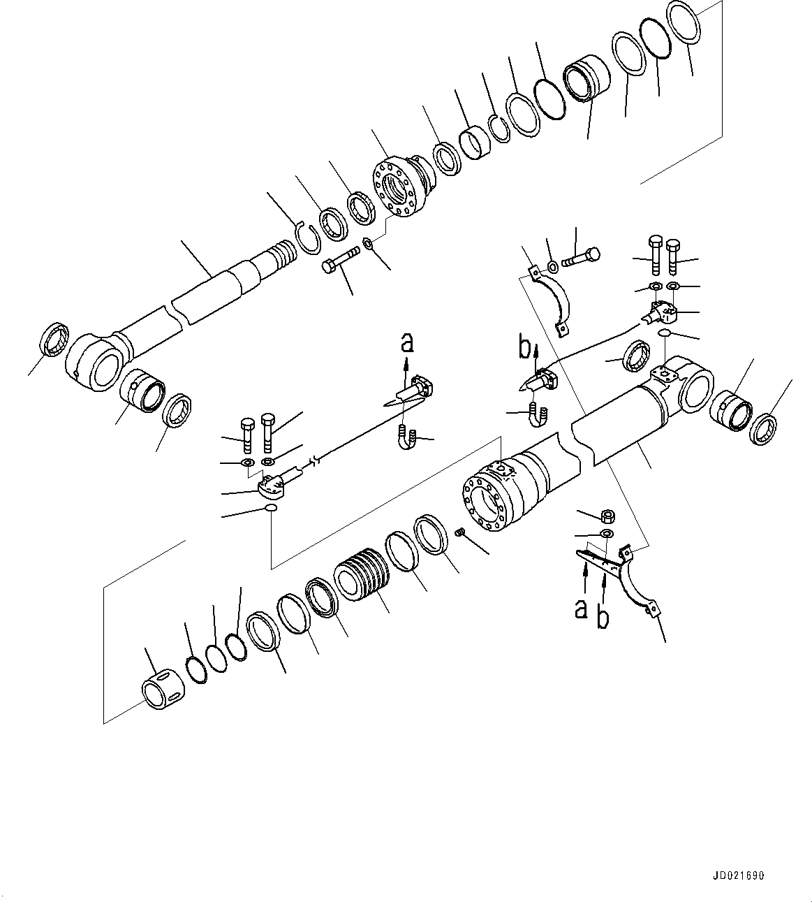 Цилиндр 707-13-13891 KOMATSU