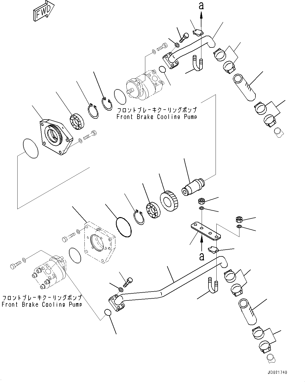 Housing(Brake Piping,Related Parts) (6215-21-1810) KOMATSU