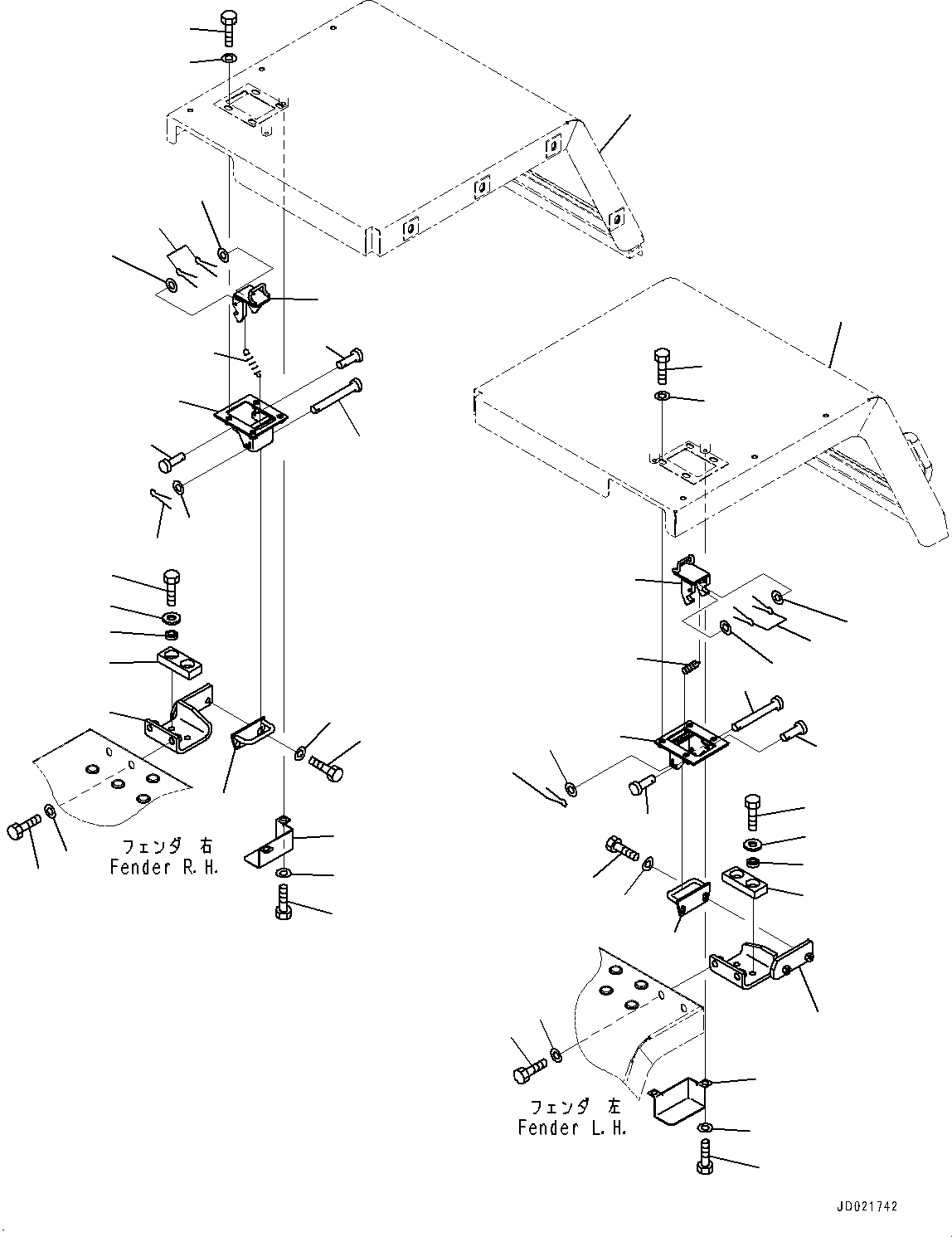 Fender(Rear Fender,Fender and Sheet,With Full-length Type) (418-54-31328) KOMATSU