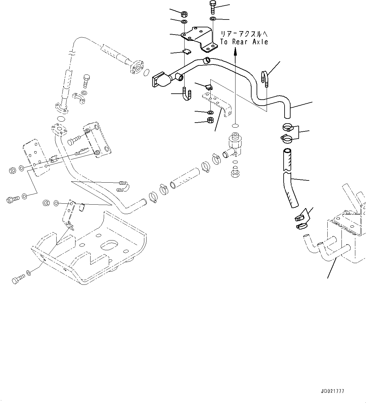 Bracket(Brake Piping,Front Axle Piping) (427-S05-6260) KOMATSU